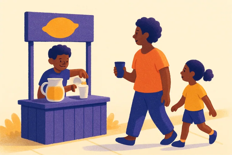 Kid-Run Lemonade Stand: The Permit, the Profit, the Lessons